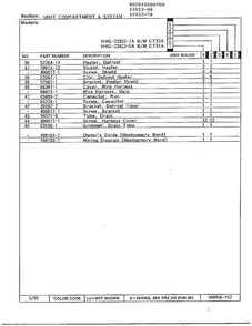 Unit Compartment & System Page 3 Diagram and Parts List for 22922-7A  Admiral Refrigerator