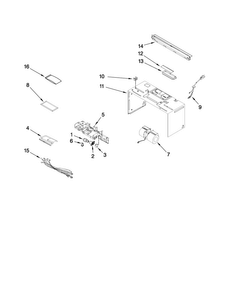 Cabinet And Air Flow Parts Diagram and Parts List for MMV4203DB00  Maytag Microwave
