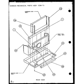 Chassis Mechanical Parts Assy 5 Diagram and Parts List for PTH12400ER P9872129R Amana Air Conditioner