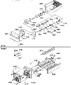 Icemaker Diagram and Parts List for SRDE25TPE-P1190314WE  Amana Refrigerator