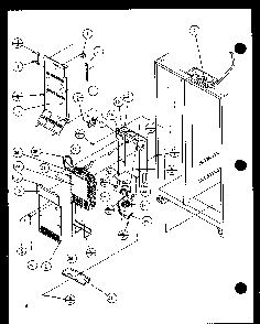 Evaporator And Air Handling Diagram and Parts List for SZDE20KB-P1117602W  Amana Refrigerator