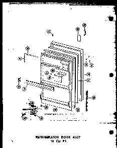 Section 2 Diagram and Parts List for TC18N-A-P60303-59WA  Amana Refrigerator