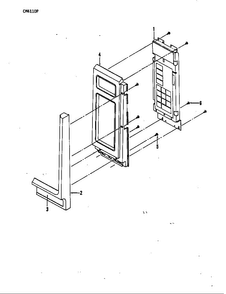 Control Panel Diagram and Parts List for CM4110P  Crosley Microwave