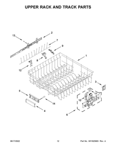 Part Location Diagram of W11180176 Whirlpool POSITIONER
