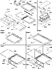 Shelves, Deli, And Crisper Assemblies Diagram and Parts List for SBI20S2W-P1190710WW  Amana Refrigerator