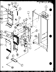 Evaporator And Air Handling Diagram and Parts List for 2599CIWL-P1121501WL  Amana Refrigerator