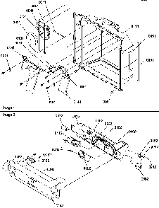 Ice/water Cavity And Electronic Bracket Assy Diagram and Parts List for SXD520TW-P1310001WW  Amana Refrigerator