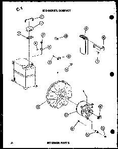 Interior Parts Diagram and Parts List for ES9-2MS P54974-46R Amana Air Conditioner