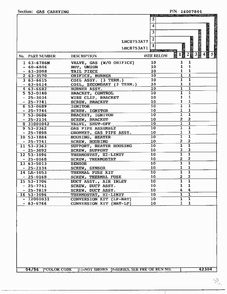 Gas Carrying Page 2 Diagram and Parts List for LNC-8753A77  Maytag Dryer