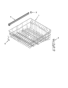 Upper Rack And Track Parts Diagram and Parts List for MDBH979SAM0  Maytag Dishwasher