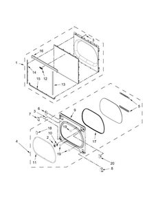 Part Location Diagram of W10608739 Whirlpool TRIM