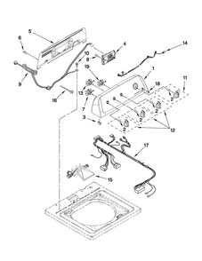 Part Location Diagram of WPW10420446 Whirlpool Console