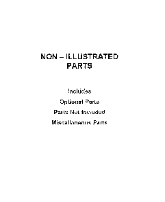 Optional parts (not included) Diagram and Parts List for MEW9530FZ04  Maytag Wall Oven