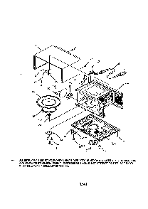 Cabinet Diagram and Parts List for 56569280890  Kenmore Microwave