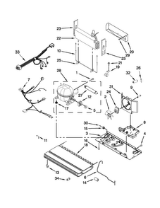Unit Parts Diagram and Parts List for 5MFX257AA000  Maytag Refrigerator