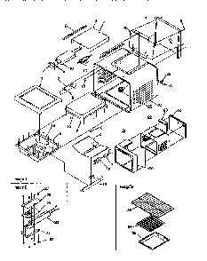 Cavity Diagram and Parts List for ARG7200W-P1143331NW  Amana Range