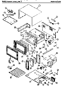 Mw Parts Diagram and Parts List for 2494A  Amana Microwave