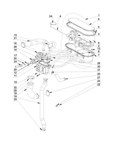Part Location Diagram of W10725479 Whirlpool ELBOW