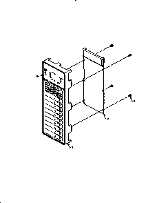 Control Panel Diagram and Parts List for DEFS-7EVP P4020005301 Amana Microwave