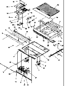 Divider Block Diagram and Parts List for TY18S4L-P1195307WL  Amana Refrigerator