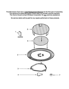 Turntable Parts Diagram and Parts List for JMC3215BS0  Jenn-Air Microwave