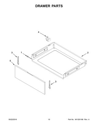 Drawer Parts Diagram and Parts List for ACR4303MFS2  Maytag Range