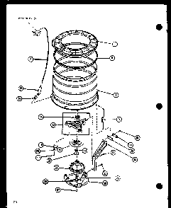 Section 3 Diagram and Parts List for LW3603L P1122406WL Amana Washer