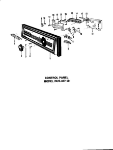 Counter Panel 6 Diagram and Parts List for DUS-414-19  Maytag Dishwasher