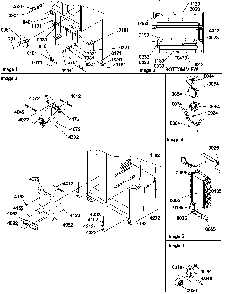 Drain Systems, Rollers, And Evaporator Assy Diagram and Parts List for SRDE528TBW-P1312602WW  Amana Refrigerator