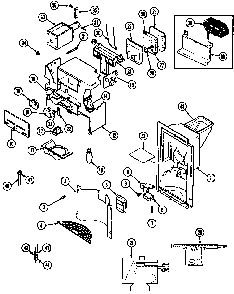 Ice & Water Dispenser Diagram and Parts List for RSW2200CAL DM31B Maytag Refrigerator