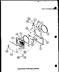 Section 6 Diagram and Parts List for LE3902W P1122603WW Amana Dryer