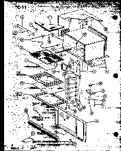 Stirrer/antenna Diagram and Parts List for RMC-20 P74130-2M Amana Microwave
