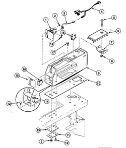 Meter Case Diagram and Parts List for SWTBA1WN  Speed Queen Washer