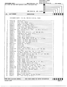 Ice Maker Assembly Page 2 Diagram and Parts List for 22484-OA  Admiral Refrigerator