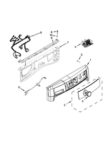 Part Location Diagram of W11229597 Whirlpool Wire Harness