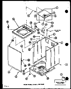 Section 6 Diagram and Parts List for LW2603 P7804720W Amana Washer
