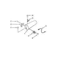 Dryer Heating Parts - Gas Diagram and Parts List for MLE20PDBZW0  Maytag Washer Dryer Combo