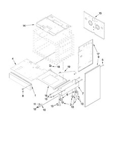 Chassis Parts Diagram and Parts List for JGRP430WP00  Jenn-Air Range