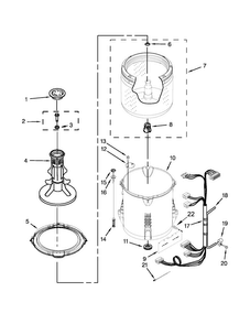 Part Location Diagram of W10647151 Whirlpool HARNS-WIRE