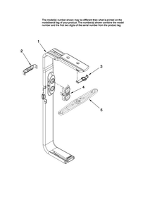 Upper Wash And Rinse Parts Diagram and Parts List for MDB5601AWS0  Maytag Dishwasher