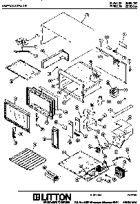 Microwave Parts Diagram and Parts List for 2090004  Amana Microwave