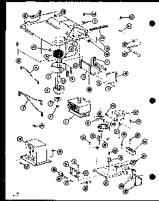 Interior Parts Diagram and Parts List for RC10B-PB P75085-16M Amana Microwave