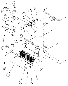 Air Flow Diagram and Parts List for 85978-P1117003W  Amana Refrigerator