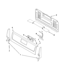 Part Location Diagram of W10296476 Whirlpool PANL-CNTRL