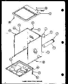 Section 10 Diagram and Parts List for LG2512 P7762230W W Amana Dryer