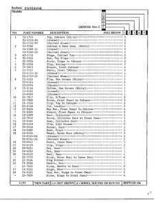 Exterior Page 4 Diagram and Parts List for 8440A REV C Norge Dryer