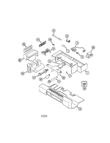 Controls Diagram and Parts List for HMG601080  Admiral Refrigerator