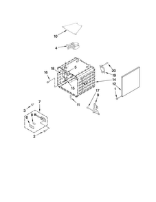 30" Oven Parts Diagram and Parts List for YJDRP548WP00  Jenn-Air Range