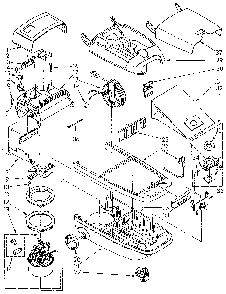 Base Assembly Diagram and Parts List for 1162040092  Kenmore Canister Vacuum