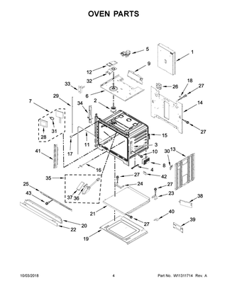 Oven Parts Diagram and Parts List for JJW3430DP03  Maytag Wall Oven